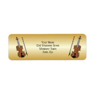 Etiqueta Design de violino