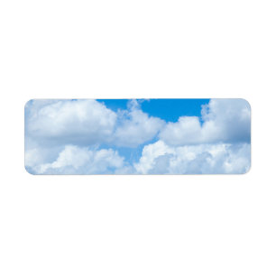 Etiqueta Design do Céu Azul Nuvens de Fundo do Céu