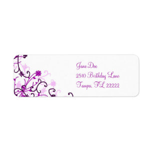 Etiqueta Design floral