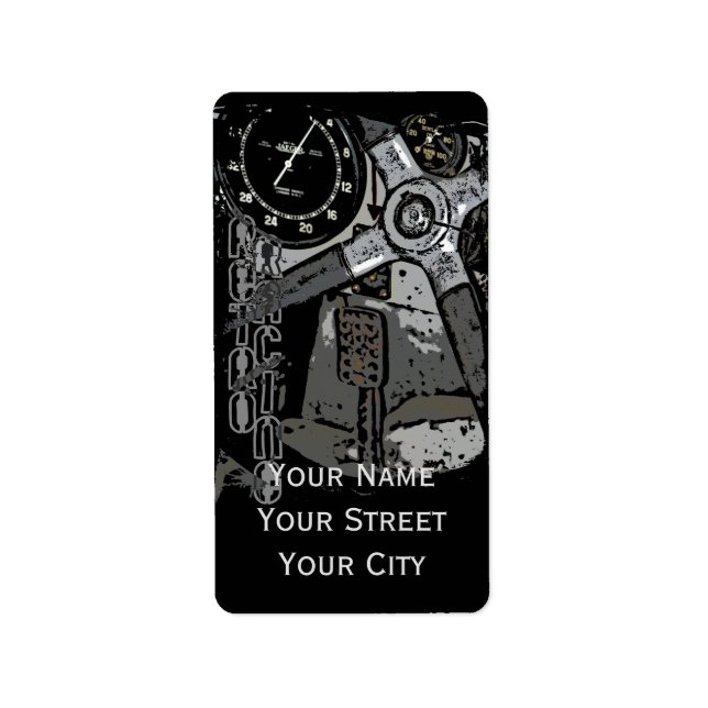 Etiqueta Design Gráfico de Detalhes do Antitemporizador de  (Frente)