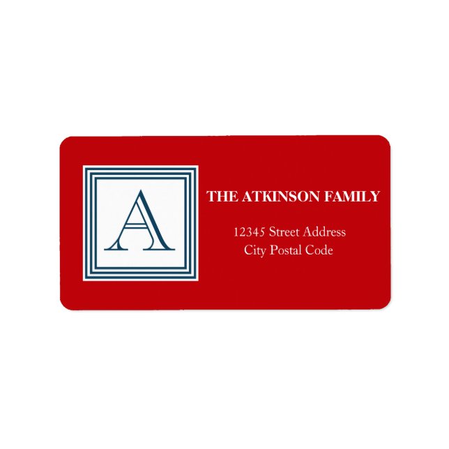 Etiqueta Design Monograma (Frente)