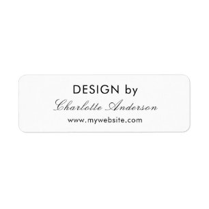 Etiqueta Design por nome empresário branco