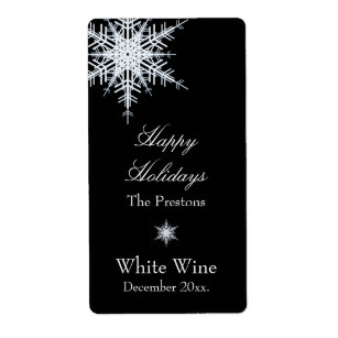 Etiqueta deslocada do vinho de Snowy White