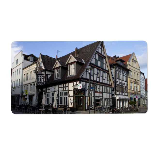 Etiqueta Detmold na Alemanha (Frente)