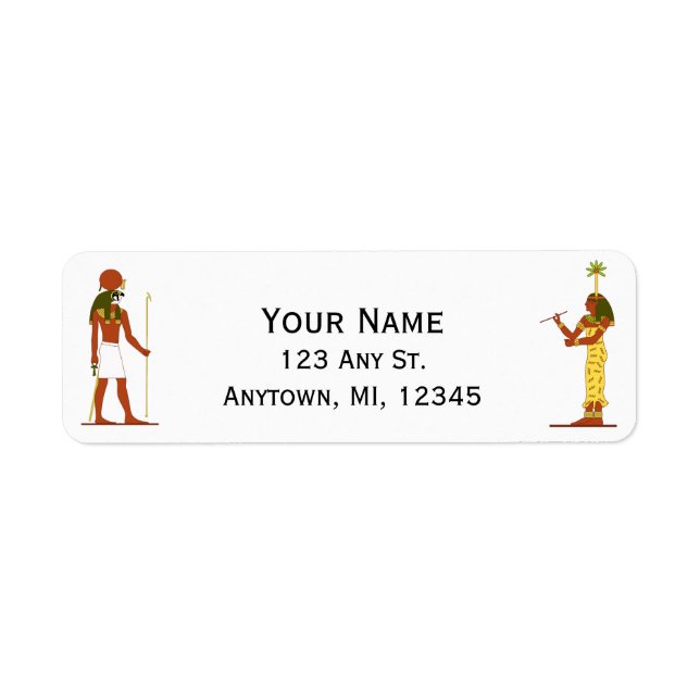 Etiqueta Deus E Deusa Egípcias (Frente)