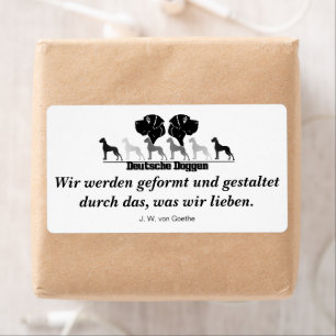 Etiqueta Deutsche Doggen Briefaufkleber