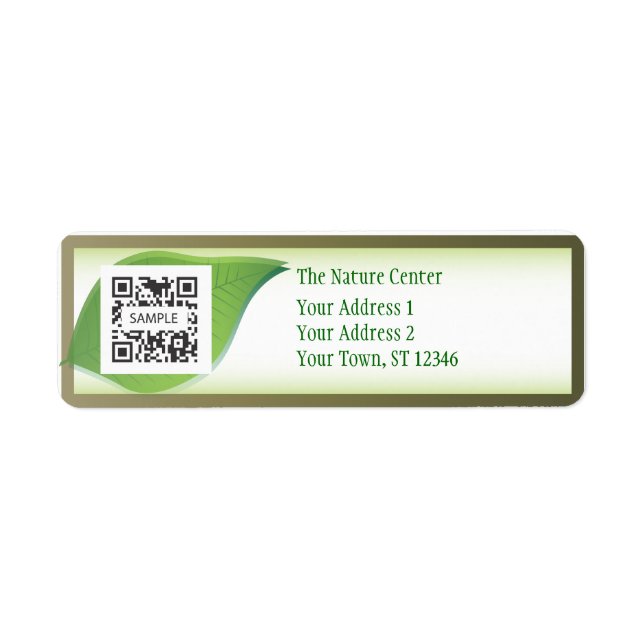 Etiqueta Devolver Rótulo - Centro Natureza Modelo (Frente)