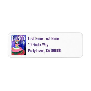 Etiqueta Dia Bunco Fiesta dos Mortos