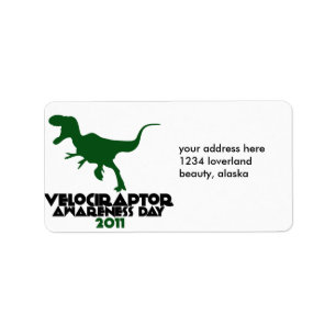 Etiqueta Dia da Consciência do Velociraptor 2011