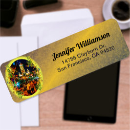 Etiqueta Dia de Los Muertos Church PV-190130 Endereço