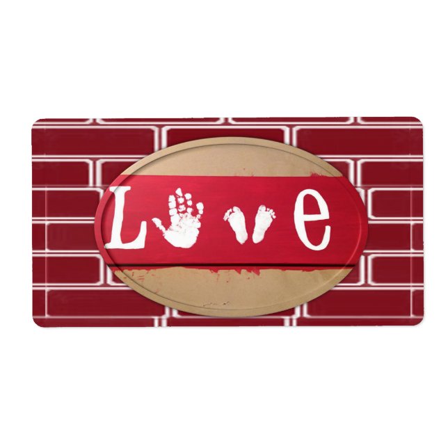 Etiqueta Dia de os namorados Labels Love (Frente)