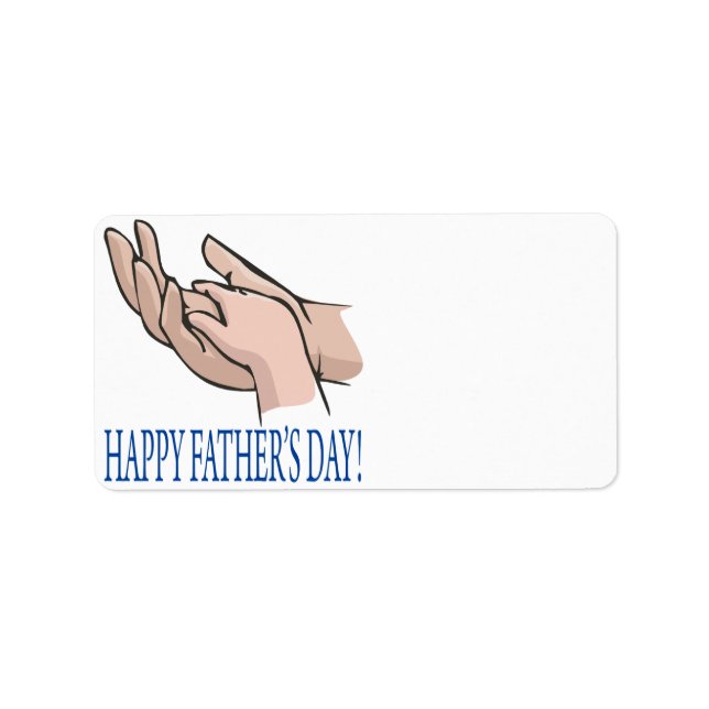 Etiqueta Dia de os pais Feliz (Frente)