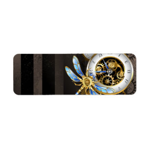 Etiqueta Dials Steampunk com Dragonfly