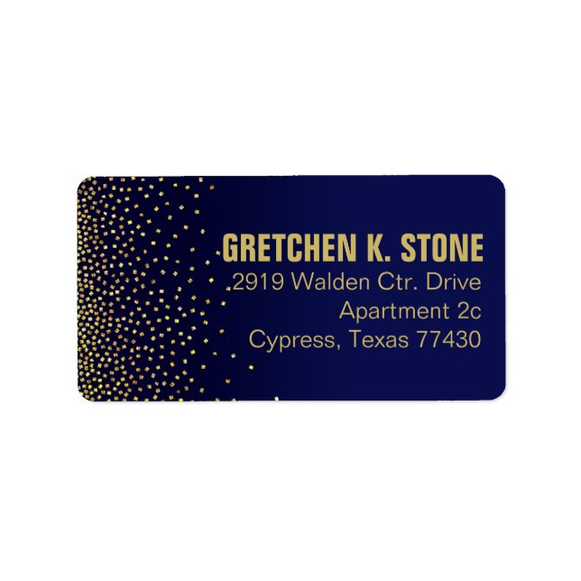 Etiqueta Diamantes no Sky Mailing | MARINHO (Frente)