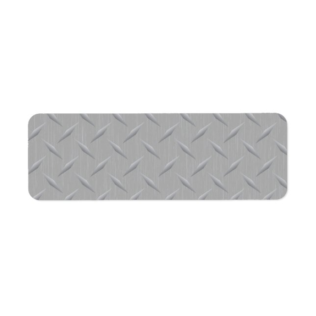 Etiqueta Diamond Plate Metal (Frente)