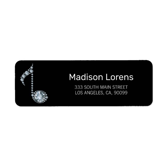 Etiqueta Diamonds Notes Label (Frente)