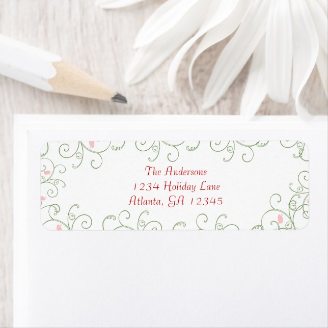 Etiqueta Dicas de presentes de Natal do Redbud (Insitu)