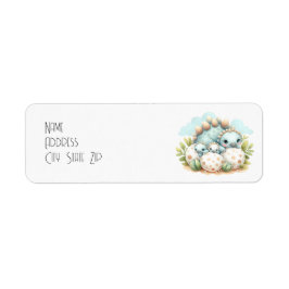 Etiqueta Dino Mite Baby Shower Return Address Label