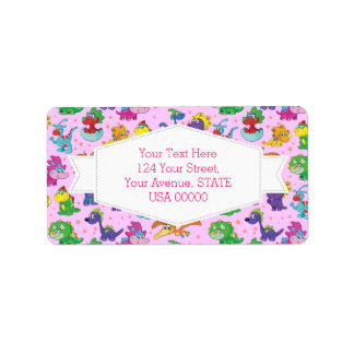 Etiqueta Dinossaur Cuteness Kawaii Extravaganza