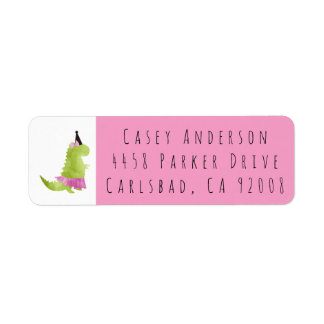 Etiqueta Dinossauro Tutu Menina Rosa Dino Tema Rosa Anivers