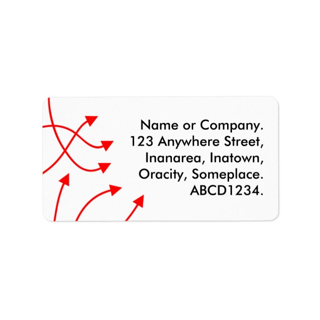 Etiqueta Direções - Branco (Frente)