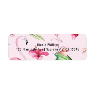 Etiqueta Divertimento floral do hibiscus tropical