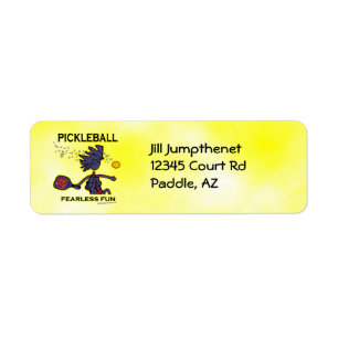 Etiqueta Divertimento sem medo de Pickleball