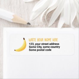 Etiqueta Dívidas Favoritas de Banana Retro Engraçadas Puns