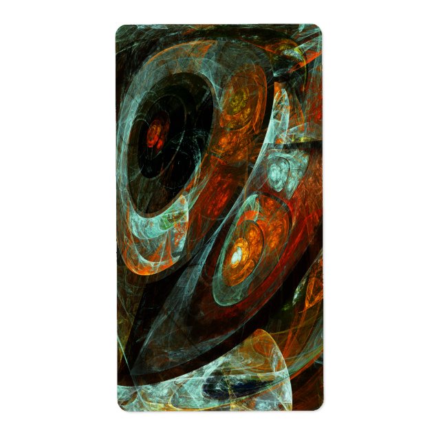 Etiqueta Divisão de Abstrato de Tempo (Frente)