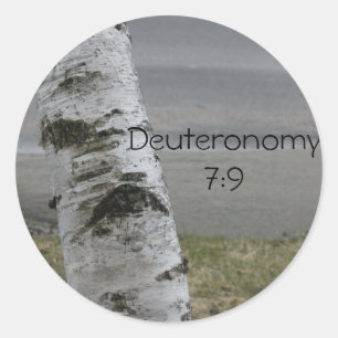 Etiqueta do 7:9 de Deuteronomy