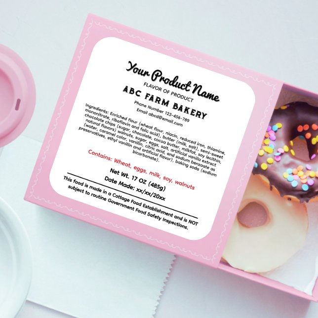 Etiqueta do adesivo com Comida de algodão DELAWARE (Criador carregado)