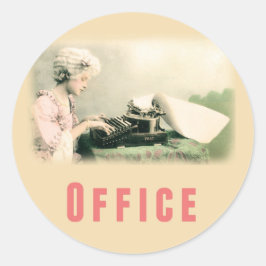 Etiqueta do adesivo da caixa móvel do Office