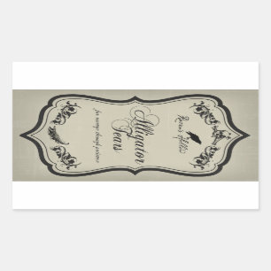 Etiqueta do adesivo das lágrimas de alinhamento