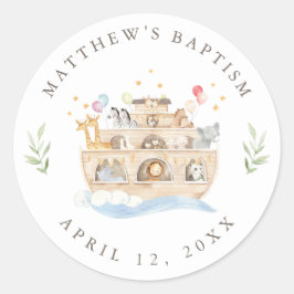 Etiqueta do adesivo de arca de Noah