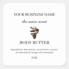 Etiqueta do adesivo de marca Boutique Skincare