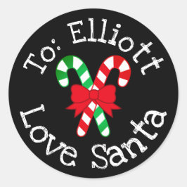 Etiqueta do adesivo de Natal Personalizado a Parti