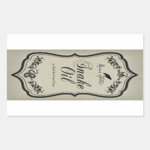 Etiqueta do adesivo do cobra Oil Halloween