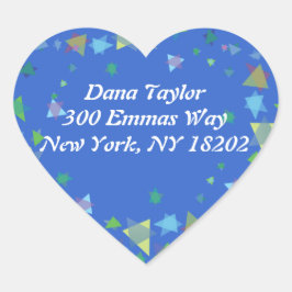 Etiqueta do adesivo Star of David Jewish RETURN AD