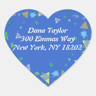 Etiqueta do adesivo Star of David Jewish RETURN AD