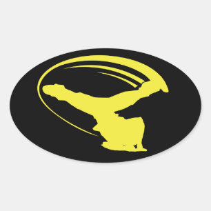 Etiqueta do amarelo do estilo do moinho de vento