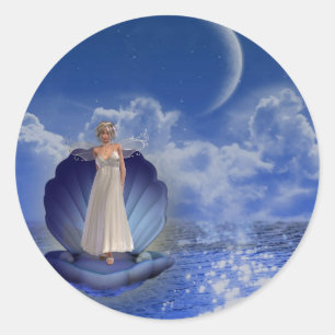 Etiqueta do anjo da água