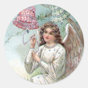 Etiqueta do anjo do vintage