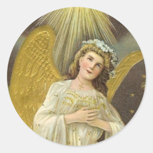Etiqueta do anjo do vintage