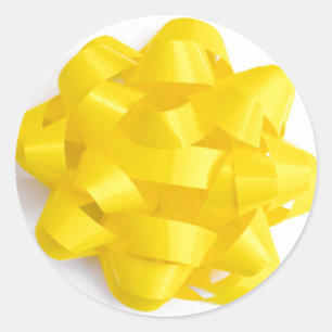 Etiqueta do arco no amarelo