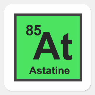 Etiqueta do Astatine