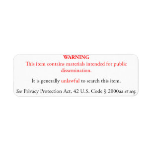Etiqueta do ato da protecção de privacidade,