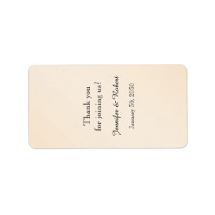 Etiqueta do bálsamo de bordo do casamento da