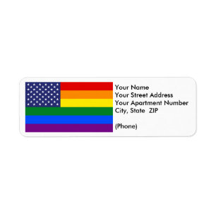ETIQUETA DO "BANDEIRA ORGULHO GAY" CUSTOMIZÁVEL