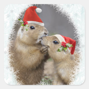 Etiqueta do beijo do Natal