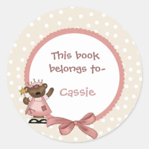 Etiqueta do bookplate da princesa